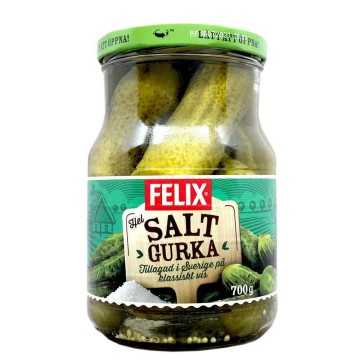 Felix Hel Salt Gurja / Pepinillos Salados Enteros 700g