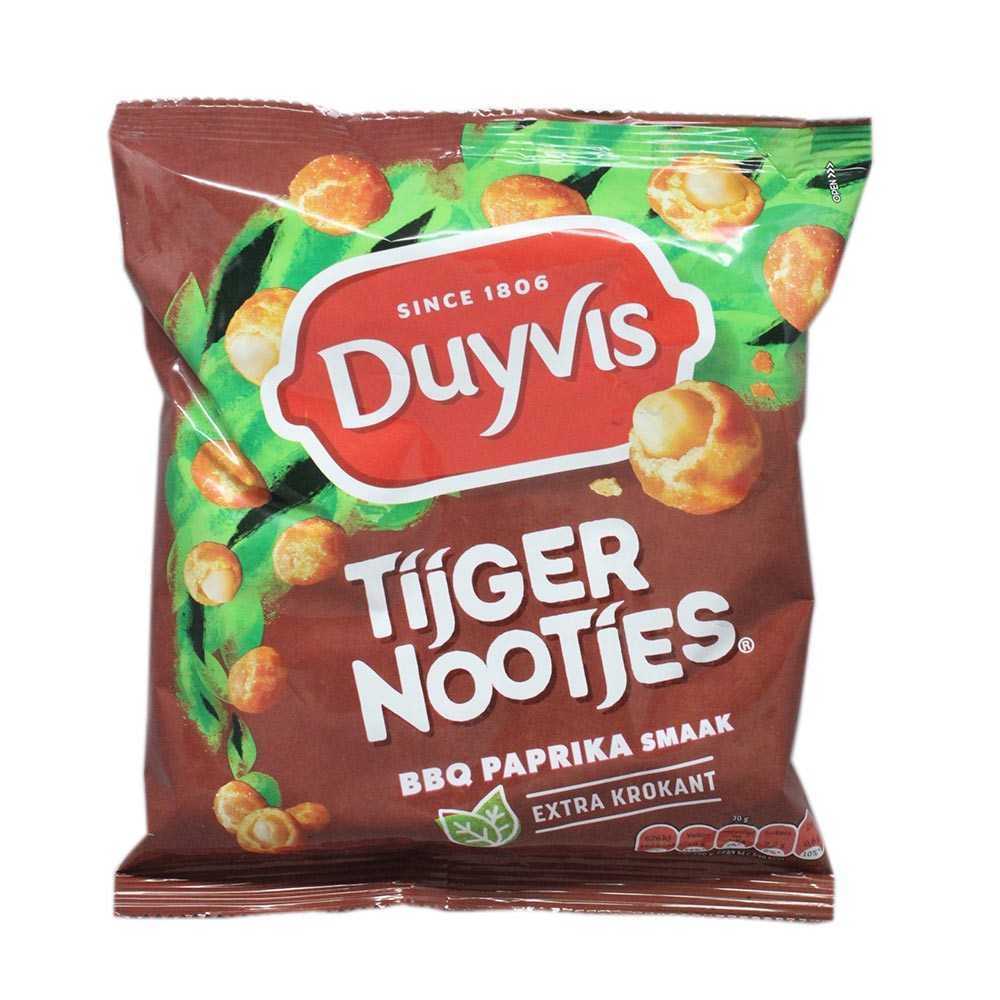 Duyvis Tijgernootjes BBQ Paprika Smaak 280g/ Cacahuetes Crujientes Sabor Barbacoa