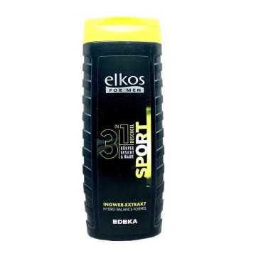 Elkos For Men Duschgel Sport 3 in 1  300ml/ Body & Hair Wash