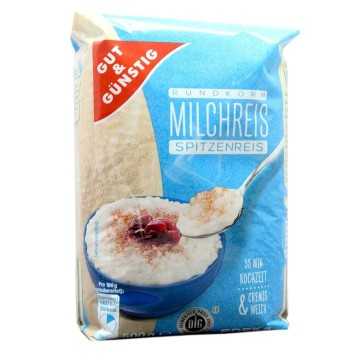 Gut&Günstig Rundkorn Milchreis Spitzenreis / Arroz para Arroz con Leche 500g