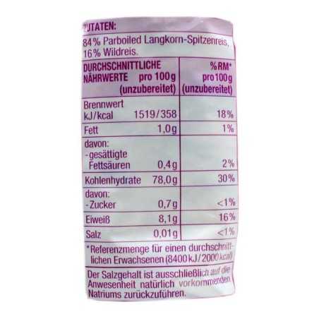 Edeka Parboiled Wildreis / Arroz Salvaje Vaporizado 500g