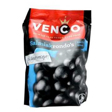 Venco Salmiakrondo’s 225g/ Salted Licorice Balls