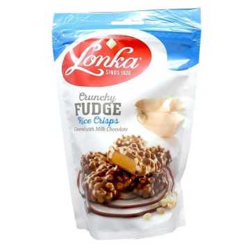 Lonka Crunchy Fudge Rice Crisps / Caramelo Cubierto en Chocolate Crujiente 160g