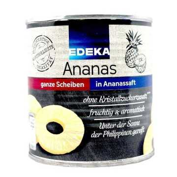 Edeka Ananas Scheiben in Saft / Piña en su Jugo 432g