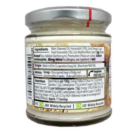 Coop Hot Horseradish Sauce 175g