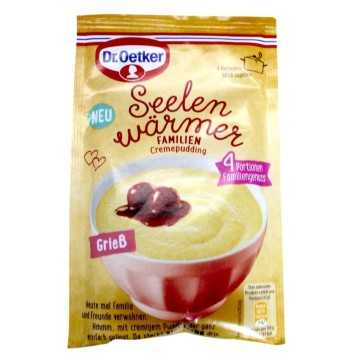 Dr.Oetker Seelenwärmer Creme Pudding Grieß 91g/ Cream Pudding Semolina