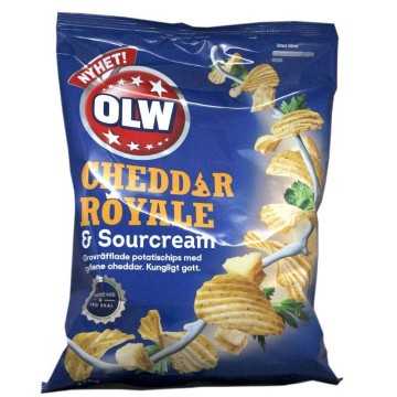 Olw Cheddar Royale & Sourcream / Patatas Queso y Crema Agria 175g