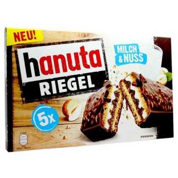 Ferrero Hanuta Riegel Milch&Nuss / Barquillo con Chocolate Leche y Avellanas x5