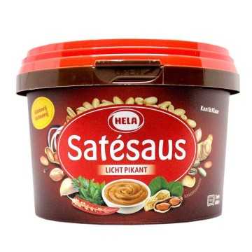 Hela Satésaus Licht Pikant / Salsa Saté Ligeramente Picante 500g