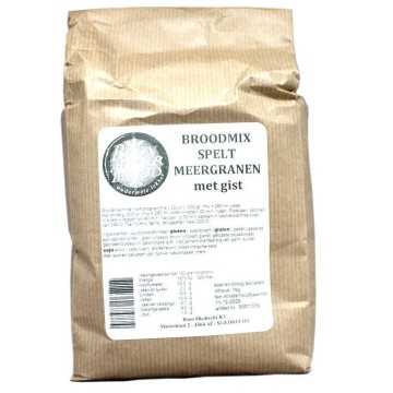 Boonacker Brood Broodmix Spelt Meergranen met Gist 1Kg/ Spelt Bread Multigrain Flour Mix