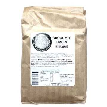 Boonacker Brood Broodmix Bruin / Harina para Pan Integral 1Kg