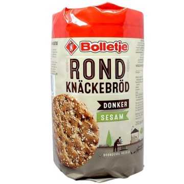 Bolletje Rond Knäckerbröd Donker Sesam / Pan Crujiente Integral con Sésamo 250g