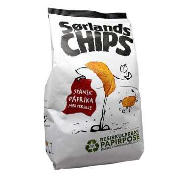 Sørlands Chips Spansk Paprika / Patatas Sabor Pimentón 195g