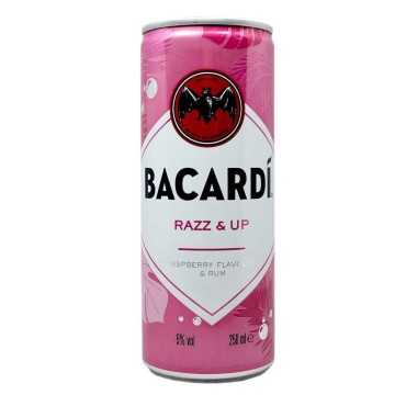 Bacardí Razz&Up Raspberry Flavour 5% / Ron sabor Frambuesa 250ml