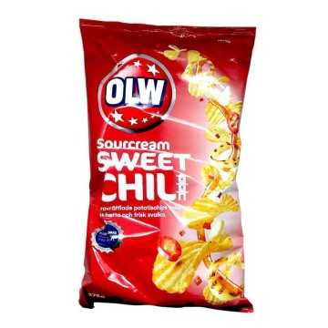 Olw Sourcream&Sweet Chili Potato Chips / Patatas Fritas 275g