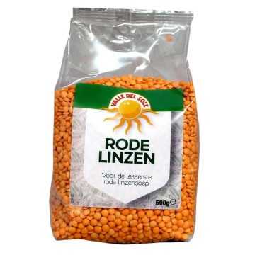 Valle Del Sol Rode Linzen 500g/ Red Lentils