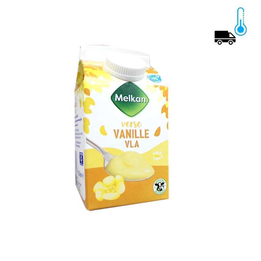 Melkan Vanille Vla 0.5L/Natillas Vainilla