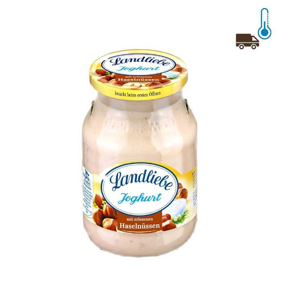 Landliebe Joghurt Haselnüssen 3,8% 500g/ Yogur de Avellana