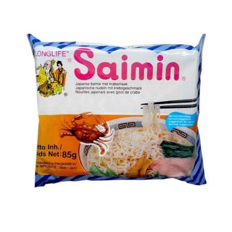 Longlife Saimin Japanse Bamie met Krabsmaak / Fideos sabor a Cangrejo 85g