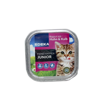 Gut&Günstig Feine Happen Junior / Comida para Gato con Pollo y Ternera 100g