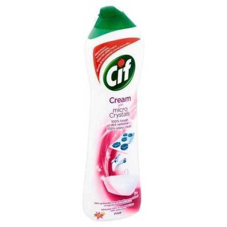 Cif Cream Pink Flower Schuurmiddel 750ml/ Cleaner Cream