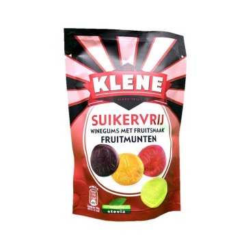 Klene Suikervrij Winegums met Fruitsmaak Fruitmunten / Sugar Free Fruit Coins Candies 105g