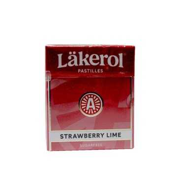 Läkerol Strawberry Lime Sugarfree / Caramelos sabor Fresa y Lima 25g