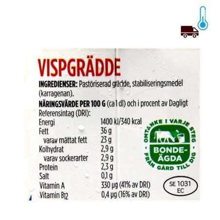 Arla Köket Visp Grädde 36% / Nata para Montar 25cl