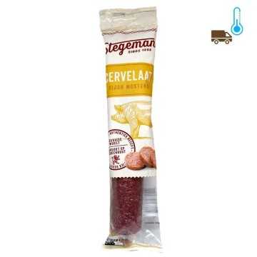 Stegeman Cervelaat Dijon Mosterd / Pork Salami with Dijon Moustard 200g