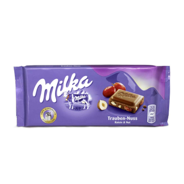 Milka Trauben-Nuss / Raisins and Nuts Chocolate 100g