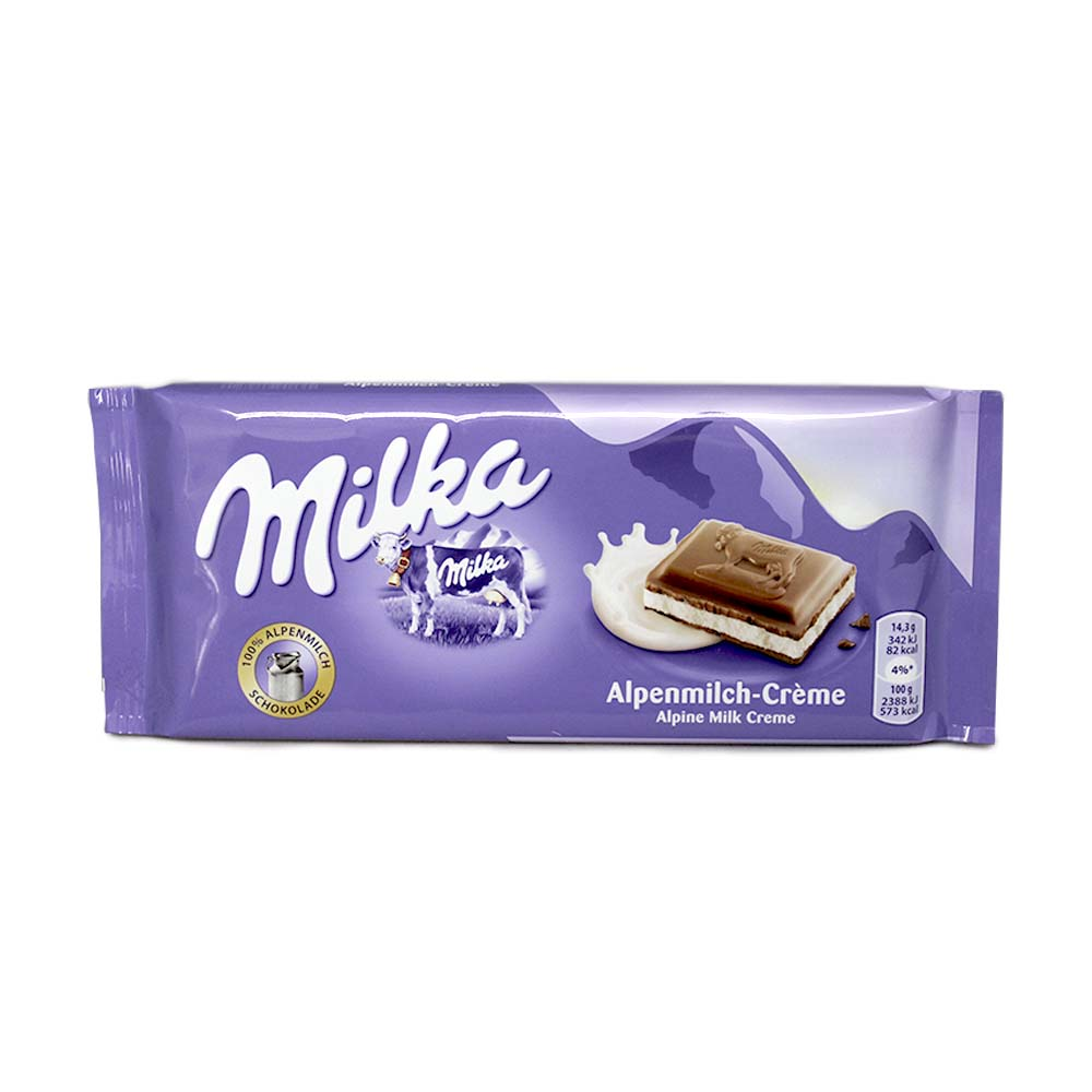 Milka Alpenmilch-Créme 100g/ Chocolate with Cream