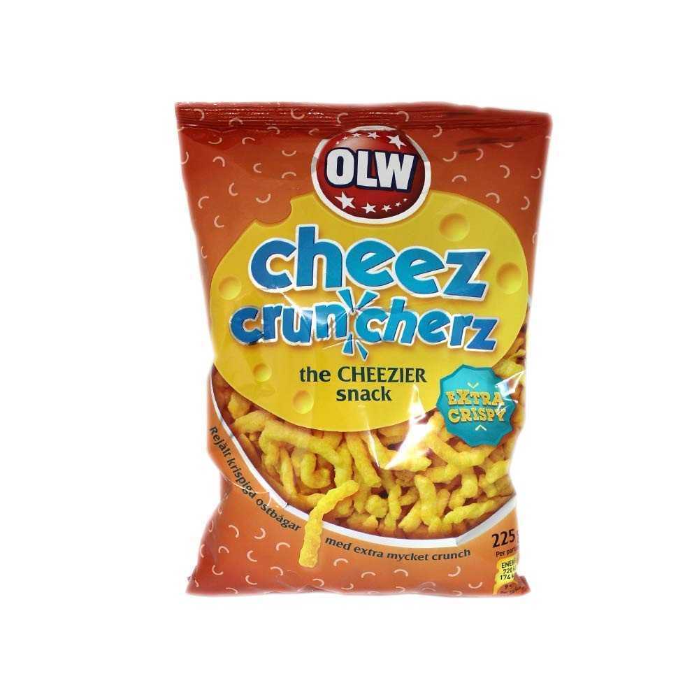 Olw Cheez Cruncherz Extra Crispy 225g/ Cheese Snacks