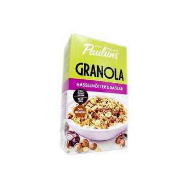 Pauluns Granola Hasselnötter & Dadlar/ Granola de Avellanas y Dátiles 450g56g