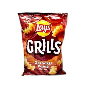 Lay’s Grills Gerookt Flavour / Snacks de Patata sabor Ahumado 150g