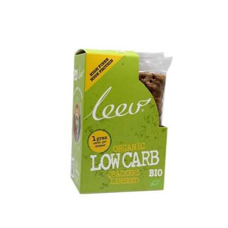 Leev Organic Lowcarb Crackers Linseed / Crackers de Linaza  Bajos en Carbohidratos 80g