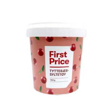 First Price Tyttebærsyltetøy / Mermelada Arándano Rojo 960g