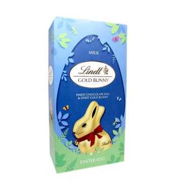 Lindt Gold Bunny&Chocolate Easter Egg / Conejito y Huevo de Pascua de Chocolate con Leche 195g