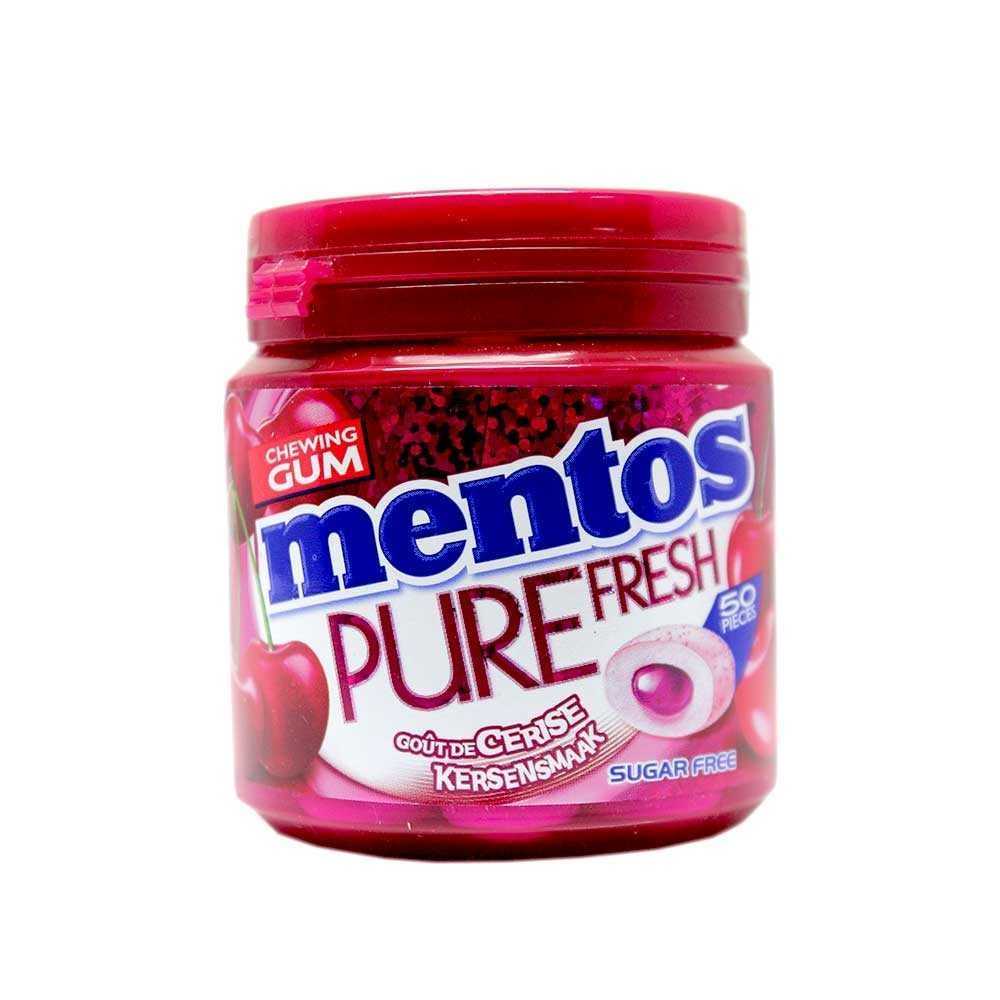 Mentos Chewing Gum Pure Fresh Kersensmaak / Cherry Flavour Gum 100g