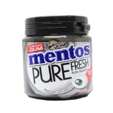 Mentos Pure Fresh Black Mint / Chicles Sabor Regaliz 100g