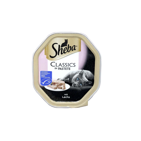 Sheba Classics Pastete mit Lachs / Comida para Gato de Salmón 85g