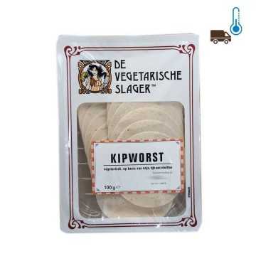 De Vegetarische Slager Kipwrost / Embutido Vegano en Lonchas 100g