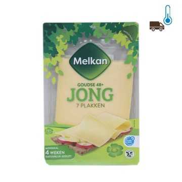 Melkan Goudse 48+ Jong Plakken / Young Gouda 190g