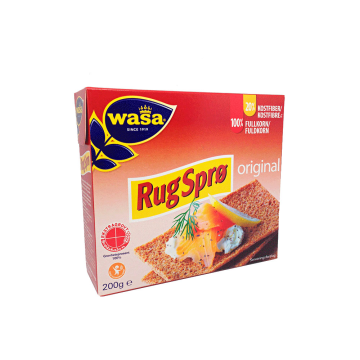 Wasa Rugsprø Original / Pan de Centeno Crujiente 200g