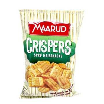 Maarud Crispers Maissnacks Bacon og Fransk Sennep / Snacks de Maíz sabor Bacon y Mostaza Francesa 125g