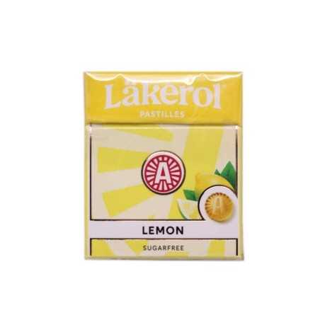 Läkerol Pastilles Lemon Sugarfree / Caramelos de Limón Sin Azúcar 25g