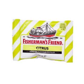 Fisherman’s Friend Citrus / Caramelos Sin Azúcar sabor Limón y Mentol 25g