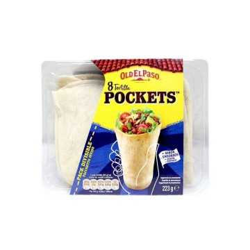 Old El Paso Tortilla Pockets / Tortillas de Trigo 223g