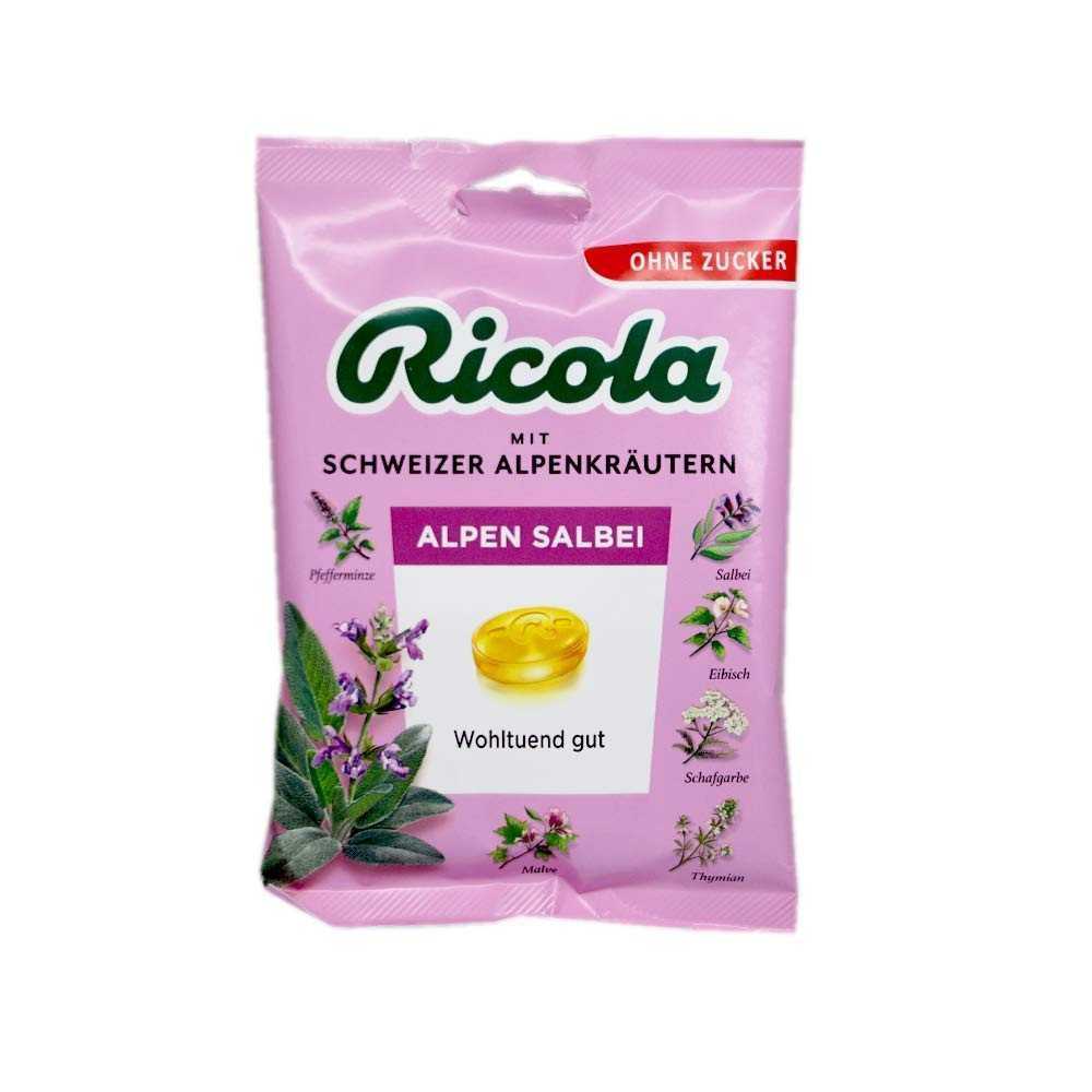 Ricola Alpen Salbei / Caramelos de Salvia Alpina 75g