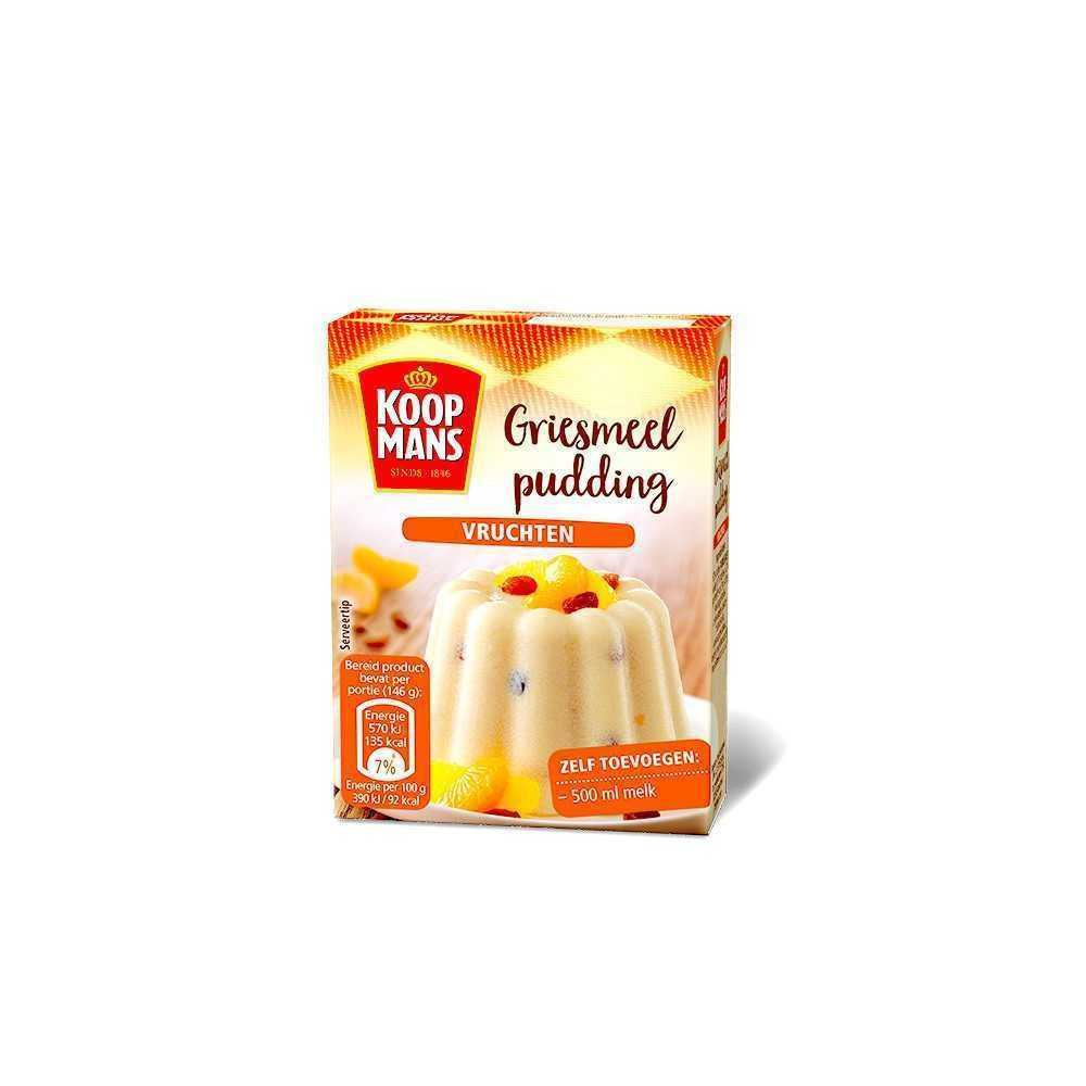 Kopmans Griesmeel Pudding Vruchten 85g/ Semolina Pudding Fruit Flavor