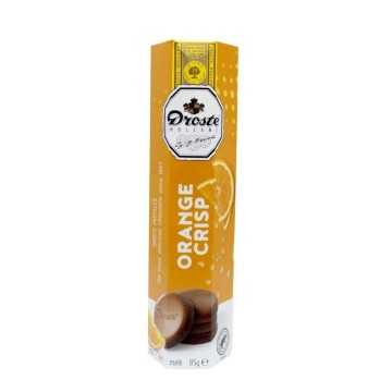 Droste Orange Crisp / Pastillas de Chocolate con Leche y Naranja 85g